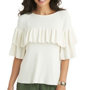NWOT Vineyard Vines Knit Top Off White Medium